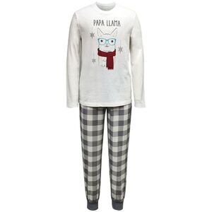 allbrand365 designer Matching Mens Holiday Llama  Pajama Set Medium